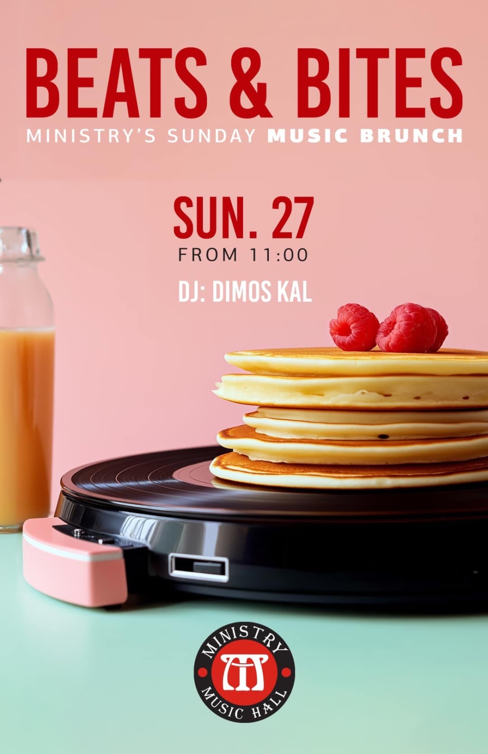 &Mu;&omicron;&upsilon;&sigma;&iota;&kappa;ή, cocktails, mocktails &amp; brunch &sigma;&tau;&omicron; Ministry Music Hall