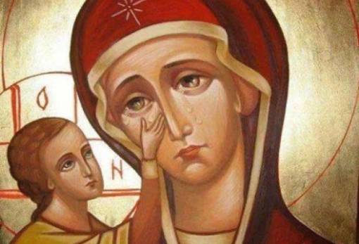 Η Παναγία Δακρυρροούσα τιμάται στον ΙΝ Παναγίας Γιάτρισσας στην Κοκκινόραχη