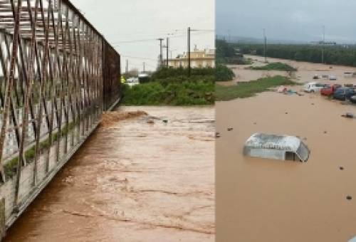 Πλημμύρες, αδιάβατοι δρόμοι και ζημιές στον Δ. Ευρώτα