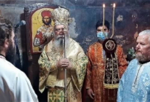 Αρχιερατική Θεία Λειτουργία στην ανασυσταθείσα Ι.Μ. Τιμίου Προδρόμου Συντζαφίου