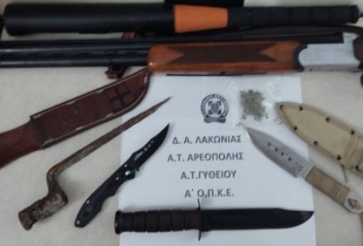 «Αιχμηρά» ευρήματα σε σπίτι στη Μάνη