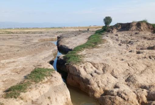 Σεληνιακό τοπίο η περιοχή της Χάλκης στη Λάρισα μετά τις πλημμύρες