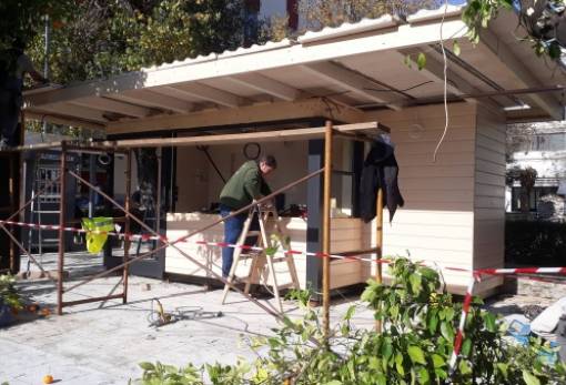 Ετοιμάζεται το περίπτερο τουριστικής πληροφόρησης του Δ. Σπάρτης! (ΦΩΤΟ)