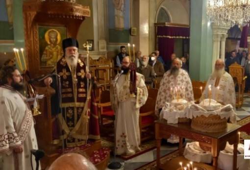 Χειροθεσία Αναγνώστη στην Γκοριτσά κατά τον πανηγυρικό Αρχιερατικό Εσπερινό