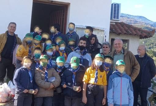Ομάδες προσκόπων επισκέπτονται τα Περιβόλια Δ. Σπάρτης