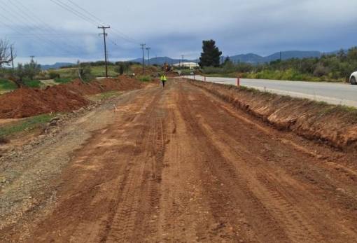 Έργο διαπλάτυνσης της ΕΟ μεταξύ κόμβου Απιδιάς και Μολάων