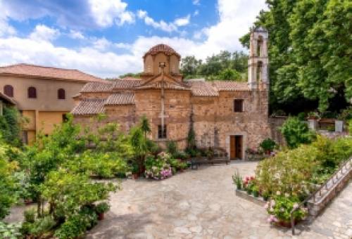 Ο Κοσμάς στη μονή της Παναγίας της Ζερμπίτσας[1] (Ταΰγετος)