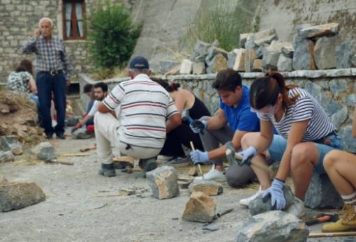 Εργαστήριο παραδοσιακής τέχνης της πέτρας στα Λαγκάδια Αρκαδίας