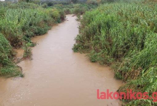Ανέβηκε η στάθμη του Ευρώτα και στη Σπάρτη λόγω «Byron»