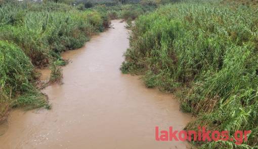Ανέβηκε η στάθμη του Ευρώτα και στη Σπάρτη λόγω «Byron»