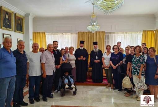 Κύπριοι προσκυνητές επισκέφθηκαν τον Μητροπολίτη Ευστάθιο