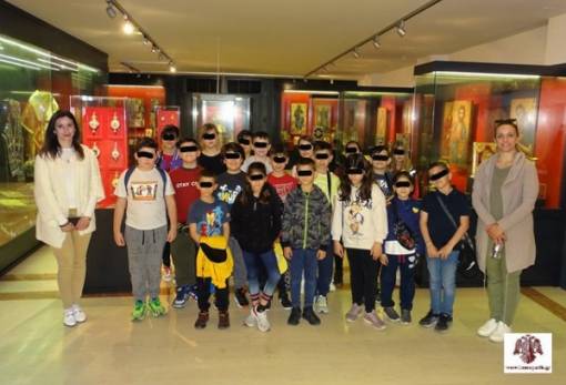 Μαθητές του 3ου Δημοτικού Σχολείου Σπάρτης στο Μουσείο Εκκλησιαστικής Τέχνης