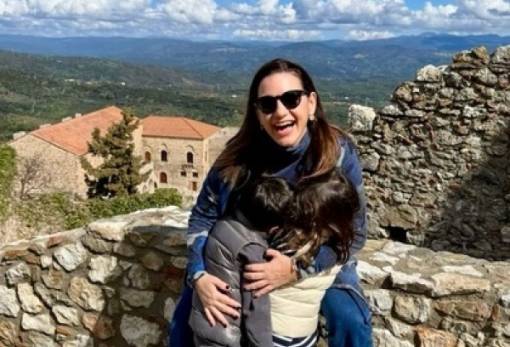 Οικογενειακή απόδραση στον Μυστρά για την Όλγα Κεφαλογιάννη