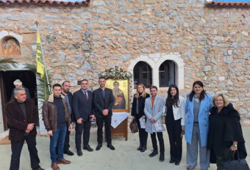 Στον εορτασμό του Αγίου Χαραλάμπους στον Κότρωνα ο Θ. Βερούτης