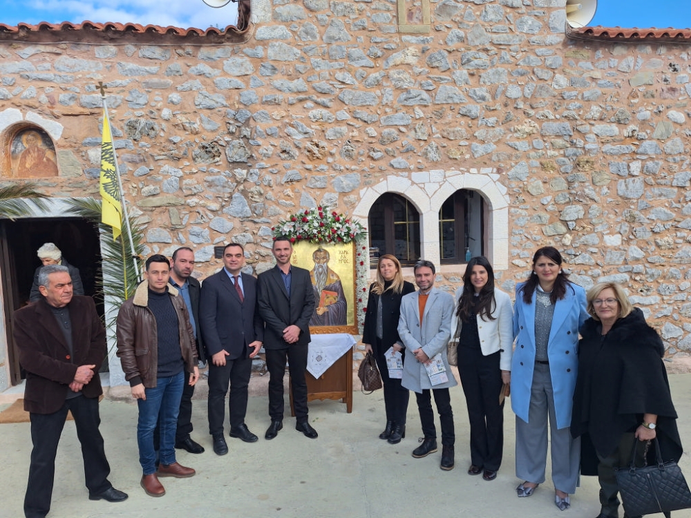 &Sigma;&tau;&omicron;&nu; &epsilon;&omicron;&rho;&tau;&alpha;&sigma;&mu;ό &tau;&omicron;&upsilon; &Alpha;&gamma;ί&omicron;&upsilon; &Chi;&alpha;&rho;&alpha;&lambda;ά&mu;&pi;&omicron;&upsilon;&sigmaf; &sigma;&tau;&omicron;&nu; &Kappa;ό&tau;&rho;&omega;&nu;&alpha; &omicron; &Theta;. &Beta;&epsilon;&rho;&omicron;ύ&tau;&eta;&sigmaf;