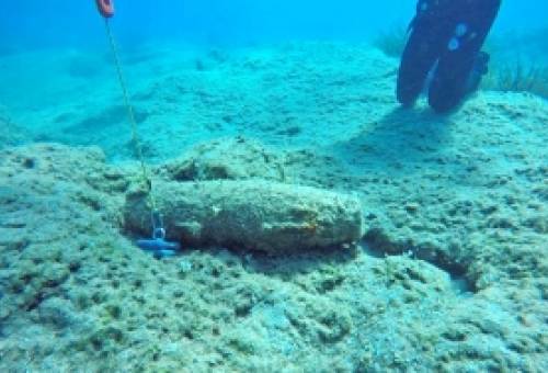 Εντοπίστηκε οβίδα στον όρμο Λιμενάρια της Μονεμβασιάς