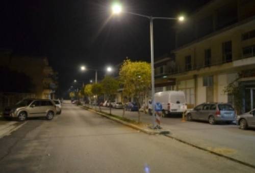 Νέα φωτιστικά τύπου LED σε πολλές περιοχές της Σπάρτης
