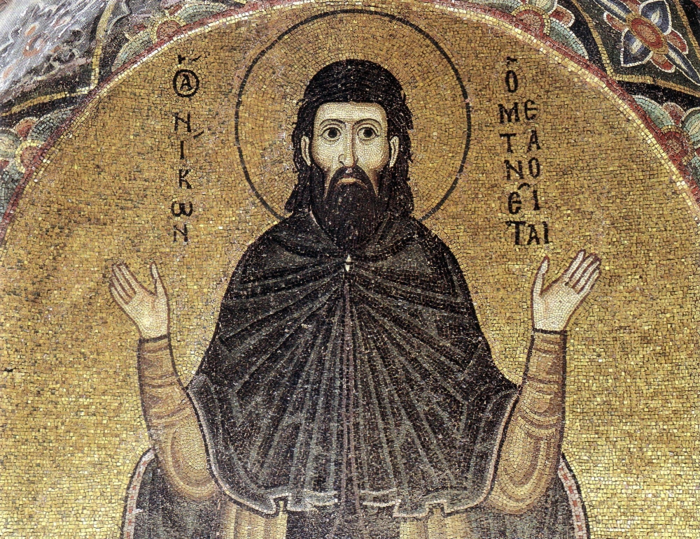 &laquo;&Omicron; Ό&sigma;&iota;&omicron;&sigmaf; &Nu;ί&kappa;&omega;&nu; &omicron; &ldquo;&Mu;&epsilon;&tau;&alpha;&nu;&omicron;&epsilon;ί&tau;&epsilon;&rdquo; &omega;&sigmaf; &sigma;&pi;&eta;&lambda;&alpha;&iota;&omicron;&ndash;&alpha;&sigma;&kappa;&eta;&tau;ή&sigmaf;&raquo;