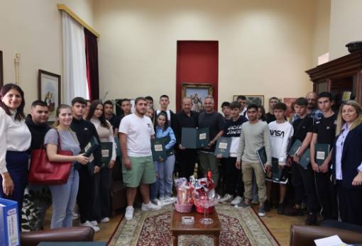 Με μαθητές του ΕΠΑΛ Γυθείου ο Πέτρος Ανδρεάκος