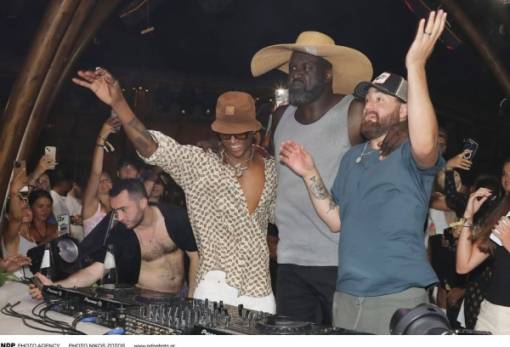 Με το σύνθημα «This is Sparta» ξεσήκωσε ο Σακίλ Ο’Νιλ τη Μύκονο