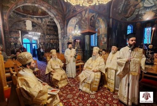Ο Μητροπολίτης Ευστάθιος προέστη στη λειτουργία για τον προστάτη της Ιεράς Συνόδου