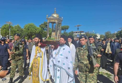 Στις εκδηλώσεις υποδοχής της εικόνας της Παναγίας Βουλκανιώτισσας ο Βακαλόπουλος