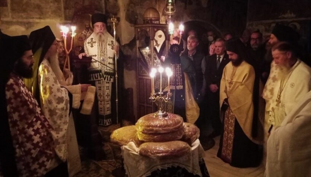 &Lambda;&alpha;&mu;&pi;&rho;ή &eta; &pi;&alpha;&nu;ή&gamma;&upsilon;&rho;&eta; &tau;&omega;&nu; &Alpha;&gamma;ί&omega;&nu; &Alpha;&nu;&alpha;&rho;&gamma;ύ&rho;&omega;&nu;  &sigma;&tau;&omicron; &Mu;&omicron;&nu;&alpha;&sigma;&tau;ή&rho;&iota; &tau;&omicron;&upsilon; &Pi;ά&rho;&nu;&omega;&nu;&alpha;