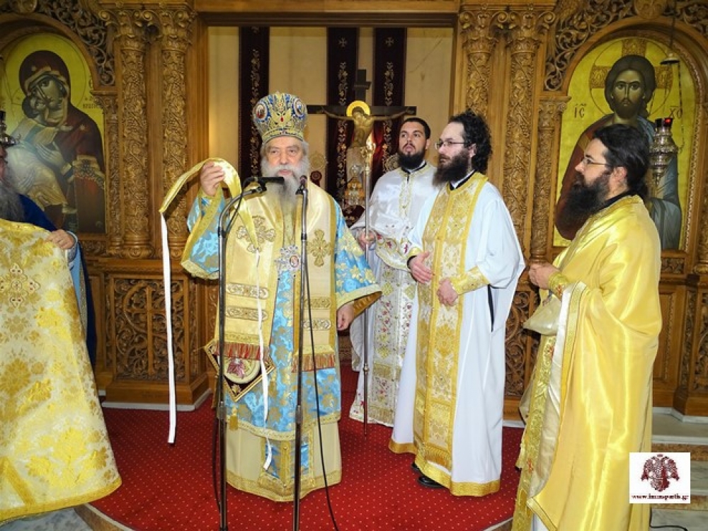 &Eta; &epsilon;&iota;&sigmaf; &Pi;&rho;&epsilon;&sigma;&beta;ύ&tau;&epsilon;&rho;&omicron;&nu; &chi;&epsilon;&iota;&rho;&omicron;&tau;&omicron;&nu;ί&alpha; &tau;&omicron;&upsilon; &pi;. &Gamma;&epsilon;&omega;&rho;&gamma;ί&omicron;&upsilon; &Pi;&omicron;ύ&lambda;&iota;&alpha;