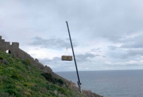 Θωρακίζεται έναντι των βράχων η καστροπολιτεία Μονεμβασίας (ΦΩΤΟ)