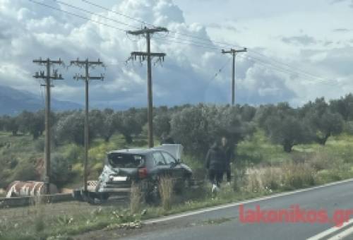 ΙΧ «έφυγε» εκτός δρόμου στο ύψος του ΚΕΕΜ