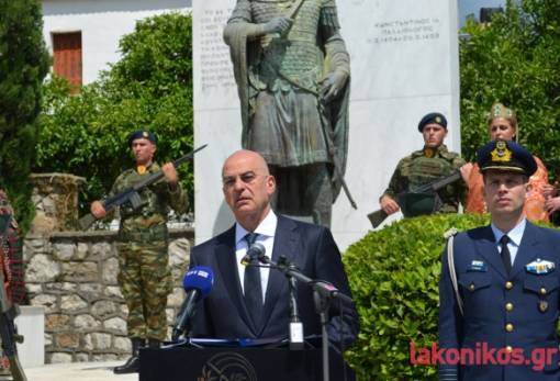 Η ομιλία του Ν. Δένδια στα «Παλαιολόγεια» στον Μυστρά: Μνήμη, παρακαταθήκη και μηνύματα με σημείο αναφοράς την Άλωση