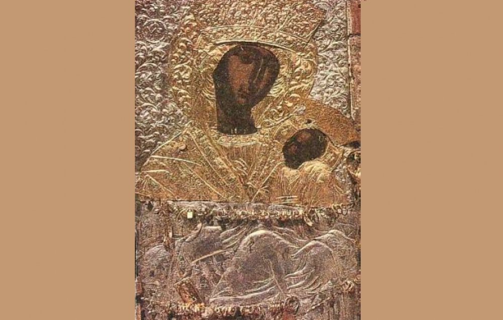 &Eta; &Alpha;&nu;&tau;&iota;&gamma;ό&nu;&eta; &sigma;&tau;&eta;&nu; &mu;&omicron;&nu;ή &tau;&eta;&sigmaf; &Pi;&alpha;&nu;&alpha;&gamma;ί&alpha;&sigmaf; &Alpha;&nu;&alpha;&phi;&omega;&nu;ή&tau;&rho;&iota;&alpha;&sigmaf;[1] (&Zeta;ά&kappa;&upsilon;&nu;&theta;&omicron;&sigmaf;)