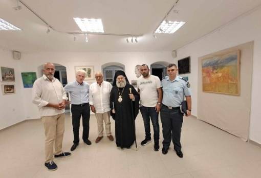 Σε εγκαίνια εικαστικής έκθεσης στον Κότρωνα ο Μητροπολίτης Μάνης
