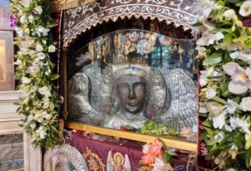 Ο Νικηφόρος στον Ταξιάρχη του Μανταμάδου (Μυτιλήνη)