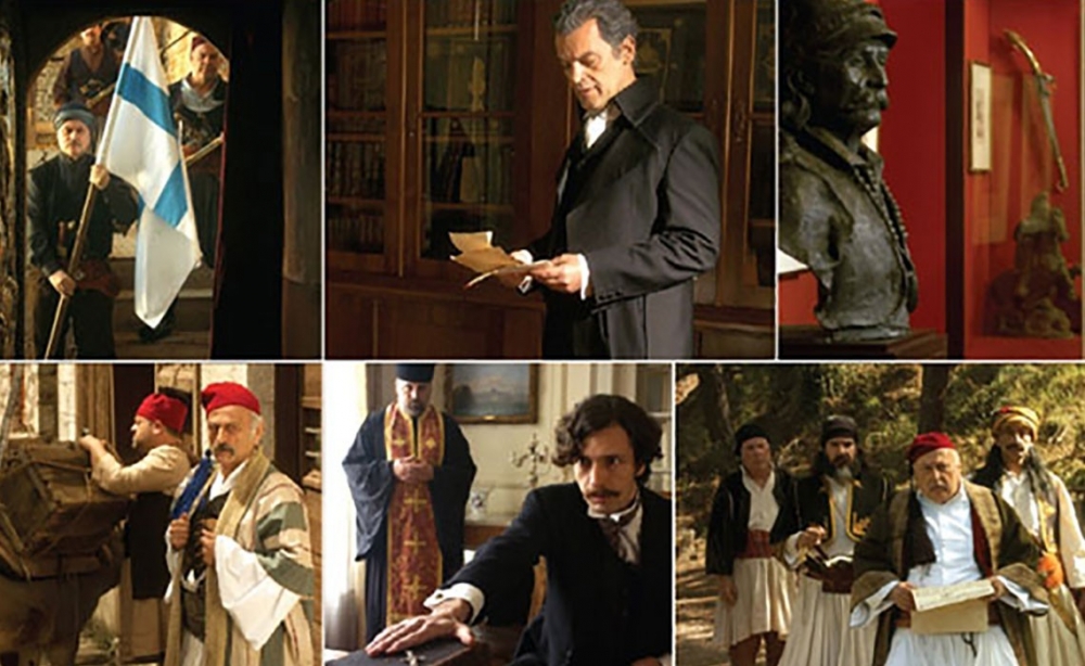 &laquo;1821, &Eta; &phi;&lambda;ό&gamma;&alpha; &tau;&eta;&sigmaf; &Epsilon;&pi;&alpha;&nu;ά&sigma;&tau;&alpha;&sigma;&eta;&sigmaf;&raquo;: &Pi;&rho;&omicron;&beta;&omicron;&lambda;ή &sigma;&tau;&eta; &Sigma;&pi;ά&rho;&tau;&eta; &gamma;&iota;&alpha; &tau;&eta;&nu; &tau;&alpha;&iota;&nu;ί&alpha; &tau;&omicron;&upsilon; &Mu;. &Mu;&alpha;&nu;&omicron;&upsilon;&sigma;ά&kappa;&eta;