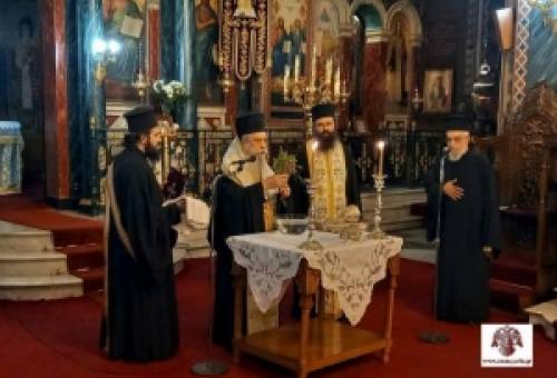 Αγιασμός στη Σχολή Βυζαντινής Μουσικής της ΙΜΜ & Σπάρτης