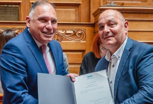 Στη βράβευση εθελοντών αιμοδοτών από τη Βουλή ο Ν. Κρητικός