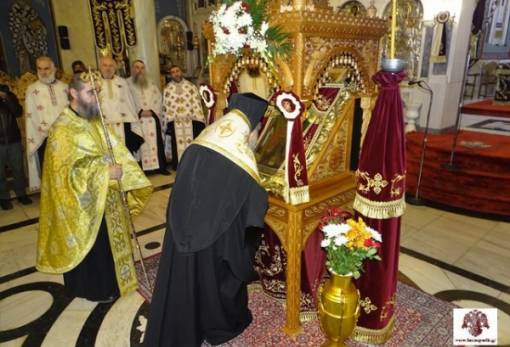 Τελέστηκε ο εσπερινός ενθρονίσεως της εικόνας του Οσίου Νίκωνος