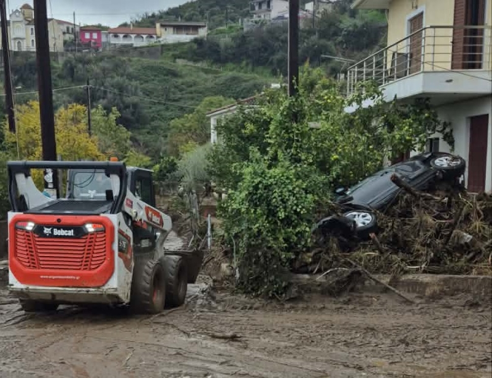 Πληγωμένη η κεντρική και νoτιοδυτική Λακωνία: Δύσκολη η επόμενη ημέρα