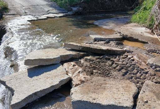 Κλειστός λόγω ζημιών ο δρόμος από Αρκασάδες προς Τραπεζοντή