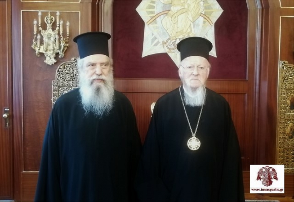 &Sigma;&tau;&omicron;&nu; &Omicron;&iota;&kappa;&omicron;&upsilon;&mu;&epsilon;&nu;&iota;&kappa;ό &Pi;&alpha;&tau;&rho;&iota;ά&rho;&chi;&eta; &omicron; &Mu;&eta;&tau;&rho;&omicron;&pi;&omicron;&lambda;ί&tau;&eta;&sigmaf; &Epsilon;&upsilon;&sigma;&tau;ά&theta;&iota;&omicron;&sigmaf;