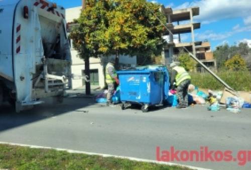 Αποκομιδή σκουπιδιών με... ημερομηνία λήξης στη Σπάρτη (ΦΩΤΟ)